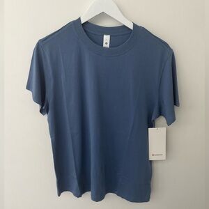 NWT lululemon all yours tee washed denim size 6